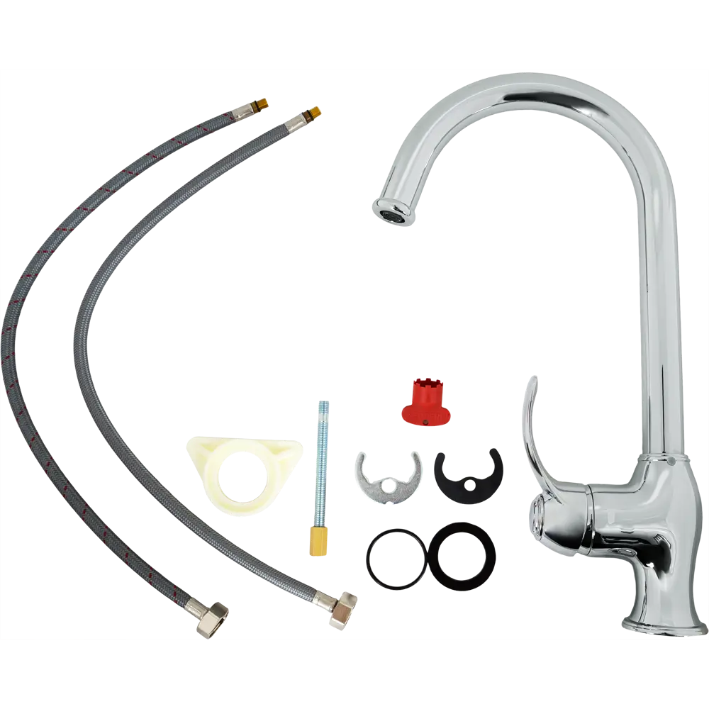 Кухонный смеситель DELINIA Puna с высоким изливом и аэратором 82063089 STLM-0018535 - Вид №5