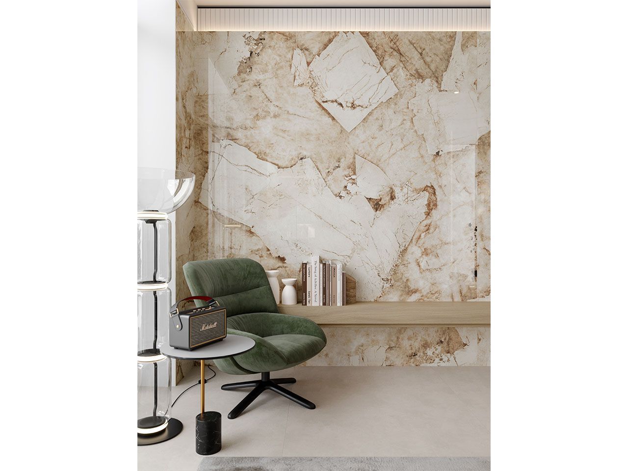 Пол / керамогранит с мраморным эффектом Kaleseramik плиты ARCH-00066037 - Вид №1