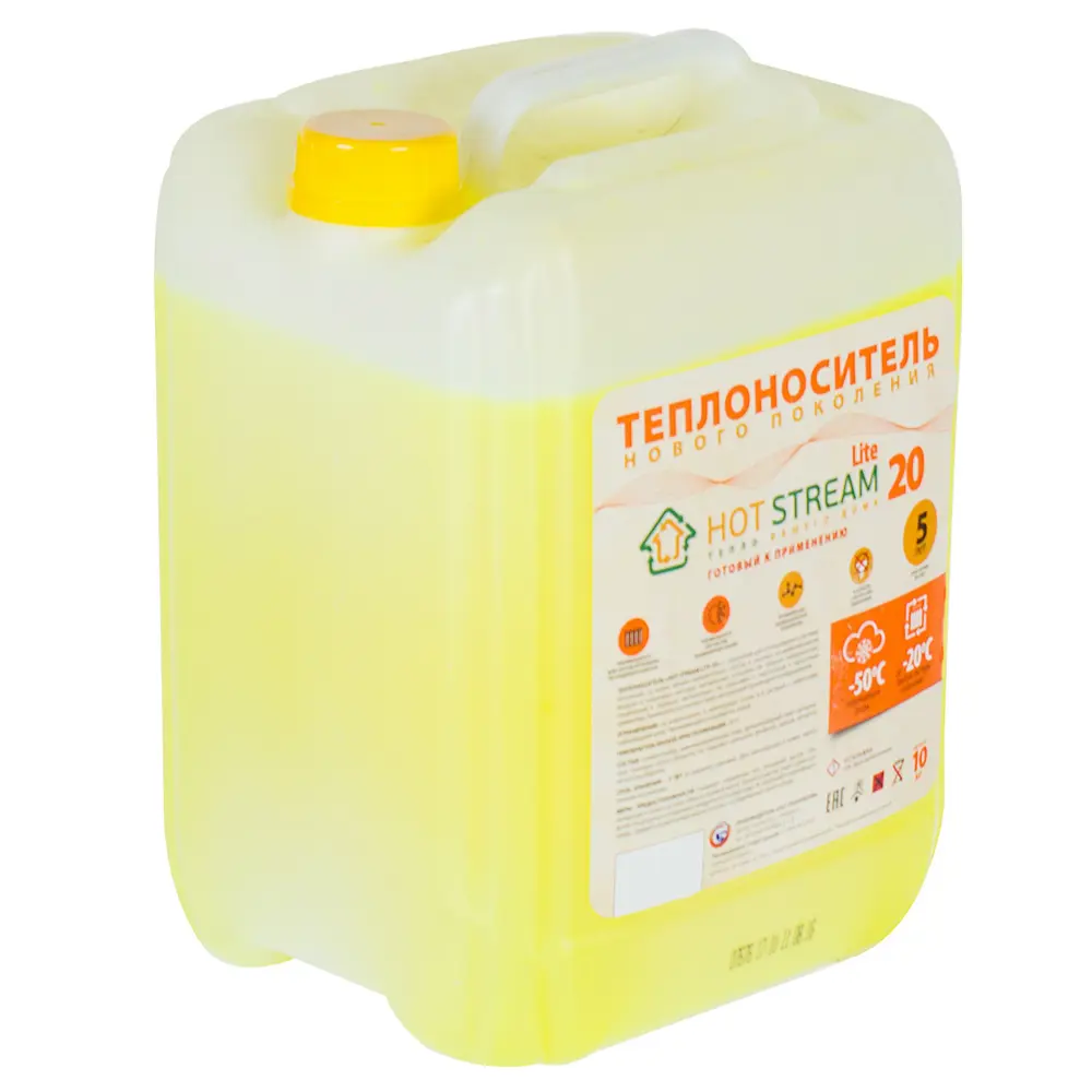 Теплоноситель Hot Stream Lite HS-010503 -20°C 10 кг этиленгликоль 18057507 STLM-2161499  - Вид №1