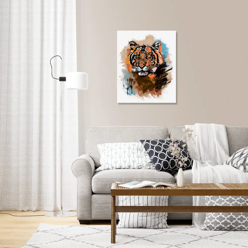 Картина на холсте Постер-лайн Тигр 40x50 см STLM-2180010 - Вид №1