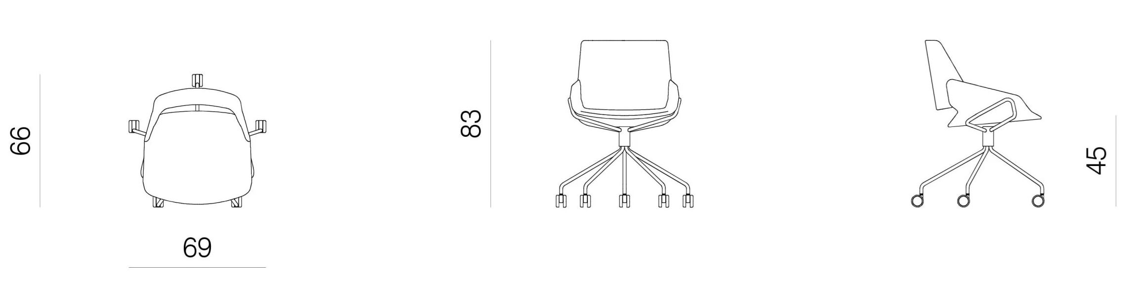 Мягкий тканевый операционный стул на насесте prostoria Monk ARCH-00055210 - Вид №5