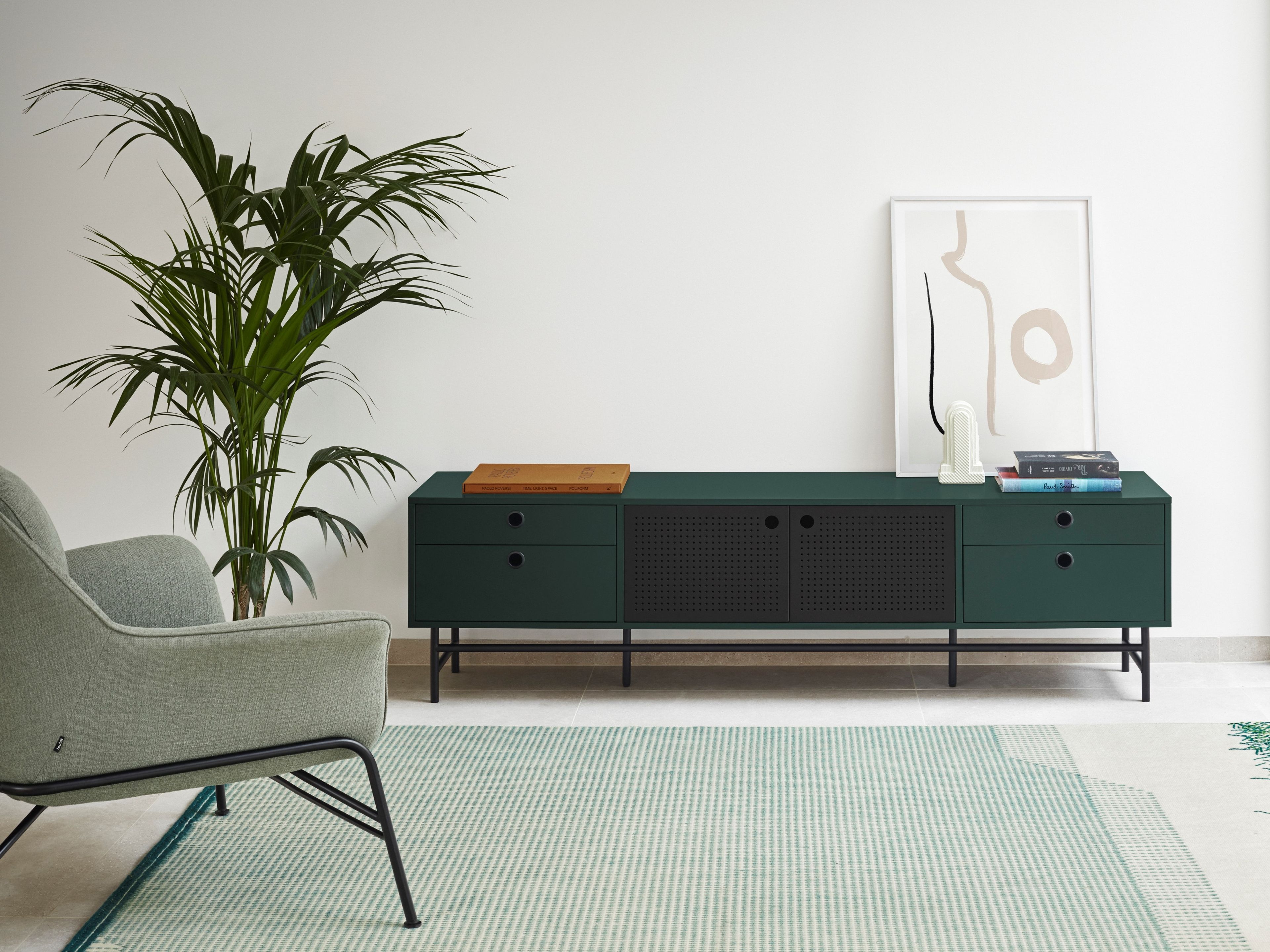 Шкаф для телевизора из МДФ с распашными дверцами и ящиками TEULAT точка ARCH-00150209 - Вид №27