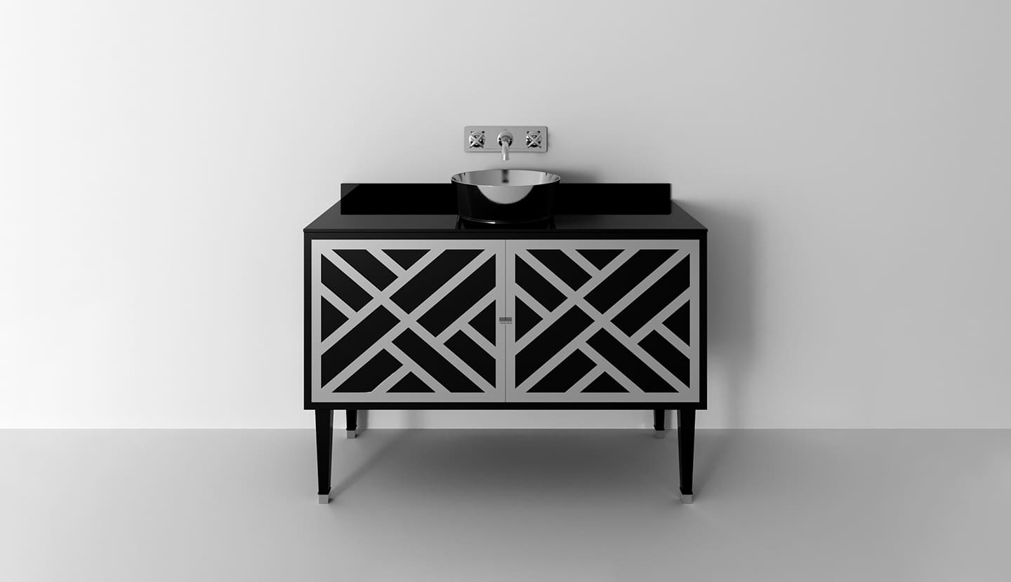 Деревянный одноместный напольный умывальник с дверцами Park Avenue CORA 2A ARCH-00092113 - Вид №3