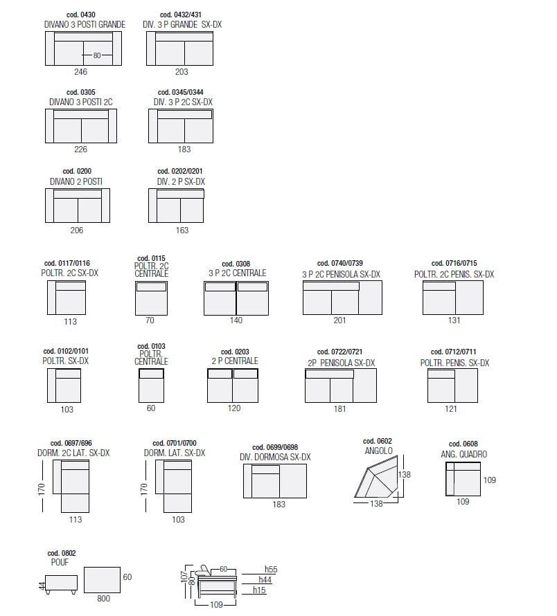 3-местный кожаный диван Egoitaliano MERIEM ARCH-00121996 - Вид №3