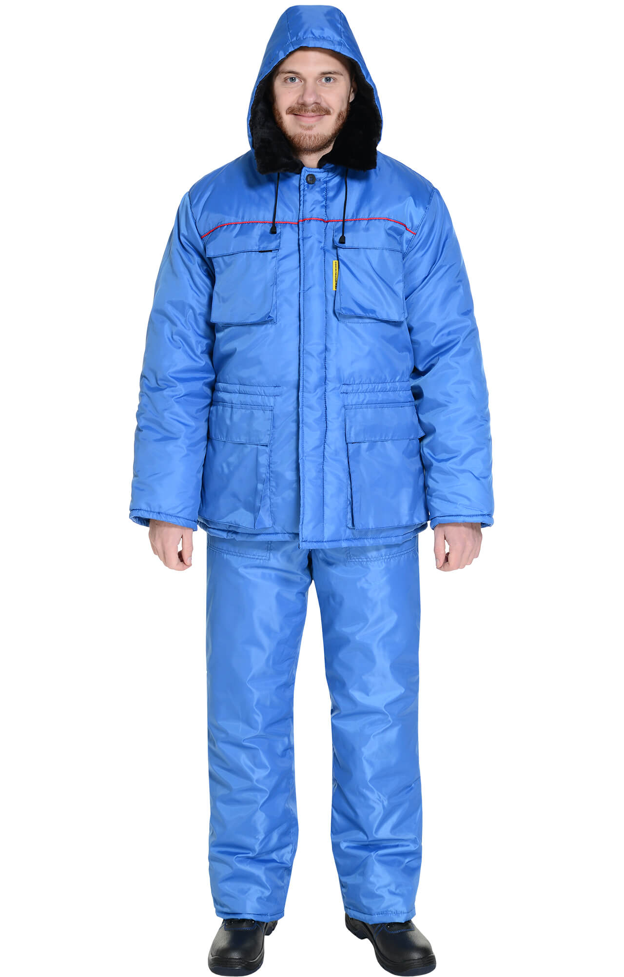 63742 Костюм "Эксперт-К" зимний ткань "Оксфорд" василек  Зимняя спецодежда  размер 48-50/170-176  - Вид №14