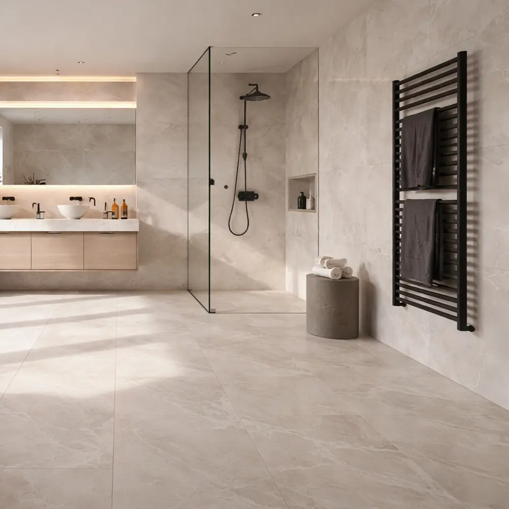 Глазурованный керамогранит Abgres Lux 60x120 см 1.44 м² сатинированный цвет светло-серый 89461855 STLM-2074208 Santreyd