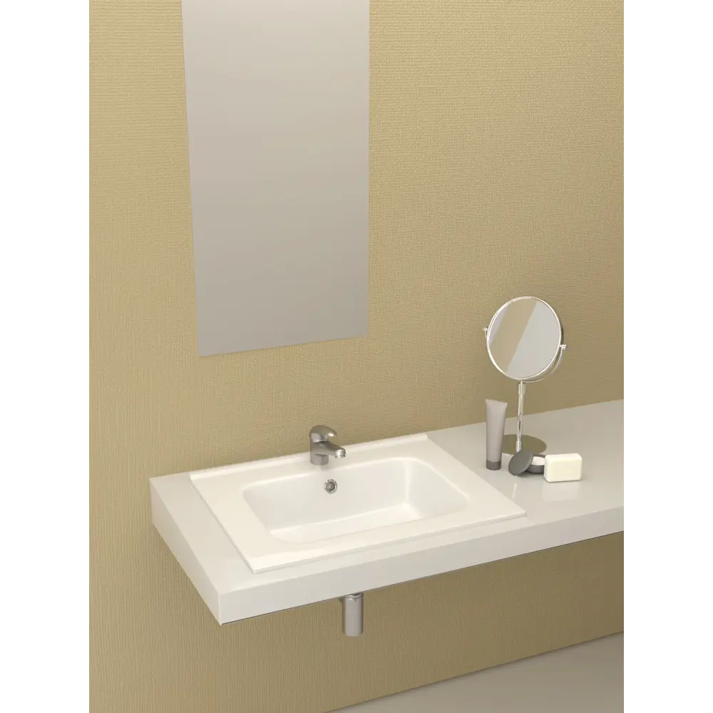 Керамин Женева — встраиваемая раковина 60 см для эргономичной ванной 82289026 STLM-0024114 - Вид №3