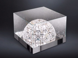 Квадратный Хрустальный журнальный столик