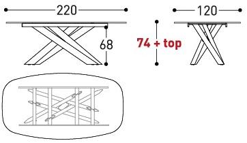 Varaschin Прямоугольный садовый стол System star 244s - Вид №15