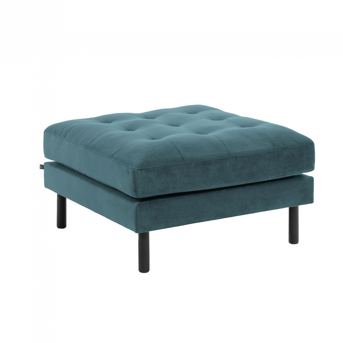 068375 Квадратный пуф Bogart бирюза бархат La Forma Debra - Вид №2