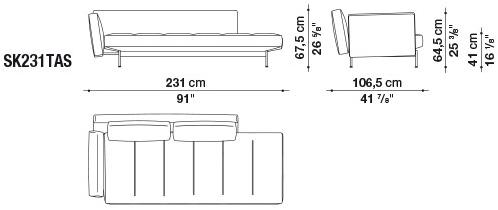 B&B Italia Модульный тканевый диван Saké sun-id-1382720 - Вид №22