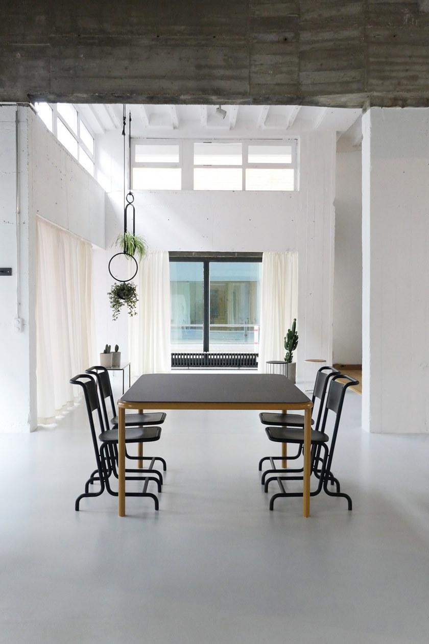 Atelier Haußmann Стул из стали и дерева с подставкой для ног sun-id-1353430 - Вид №8