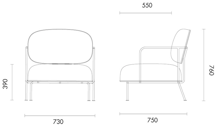 Grado Design Мягкое кресло с подлокотниками  Bea-ch-01  - Вид №3