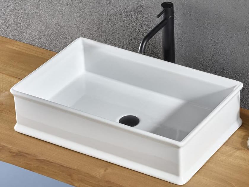 Керамическая столешница прямоугольная раковина Gaia Mobili Complements ARCH-00089380