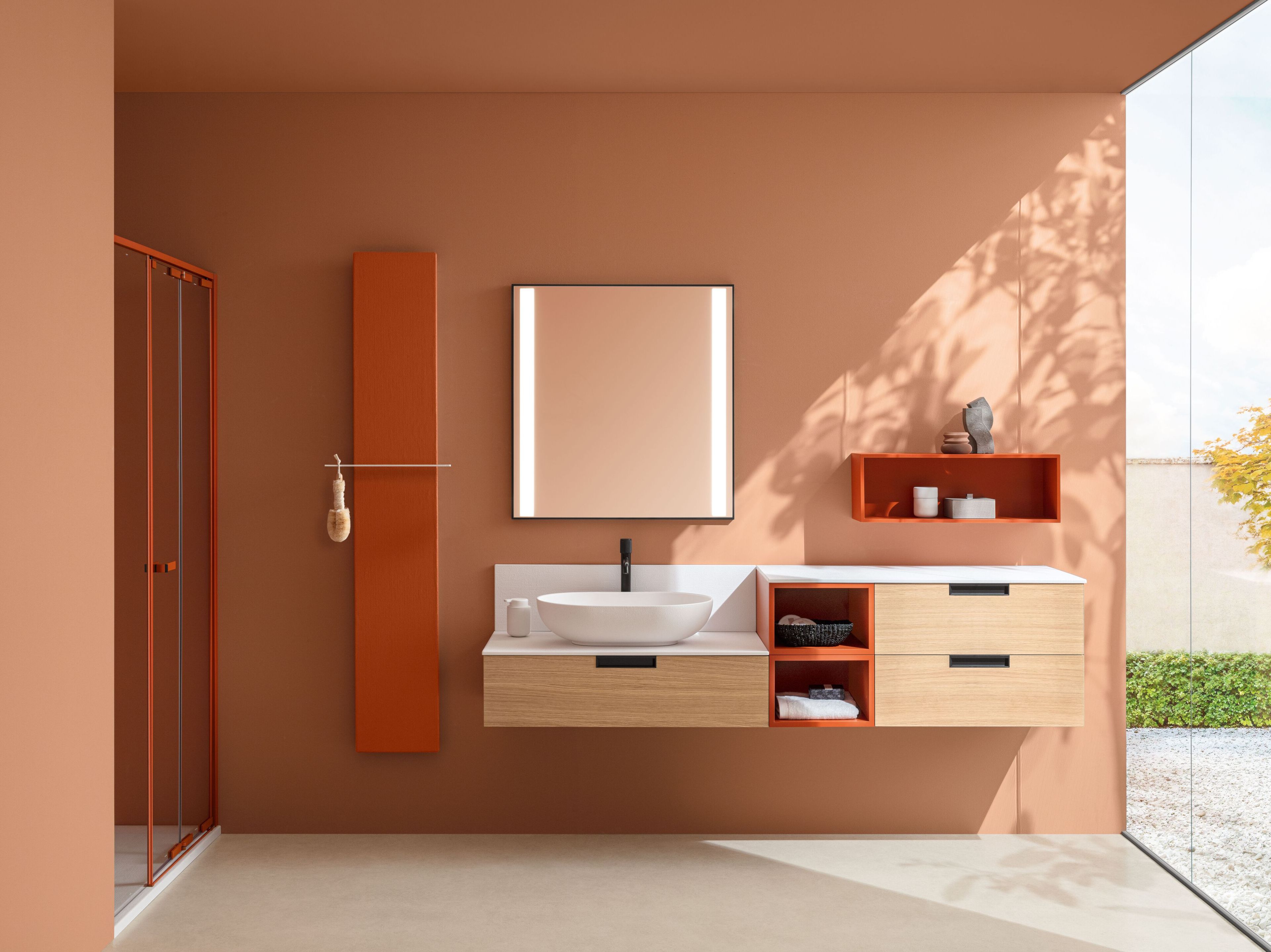 Подвесной умывальник из гидро-масляного шпона ARBLU Dress System ARCH-00062303