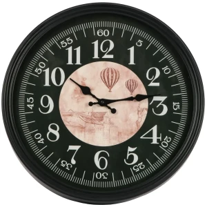 Часы настенные Air Ball круг МДФ цвет черный бесшумные ø40 см 89344950 STLM-2081152
