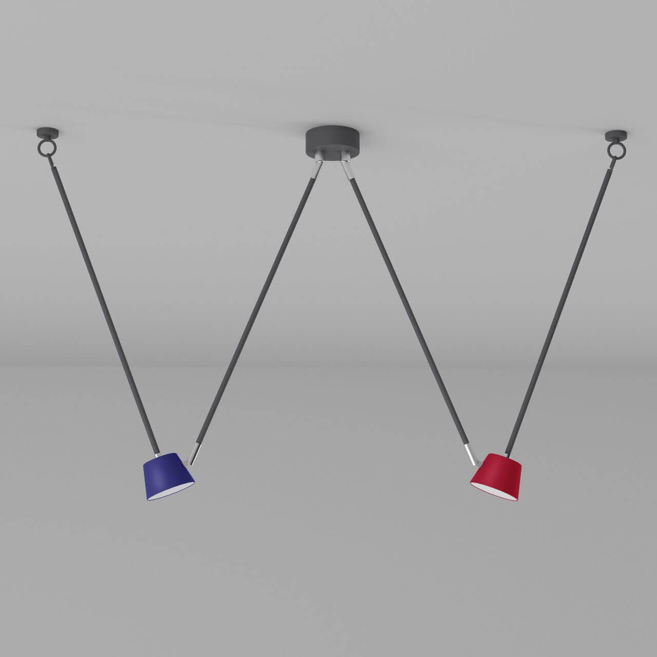 Подвесной светодиодный светильник "Хартвиг" DE MARKT  326517 Серый  - Вид №2