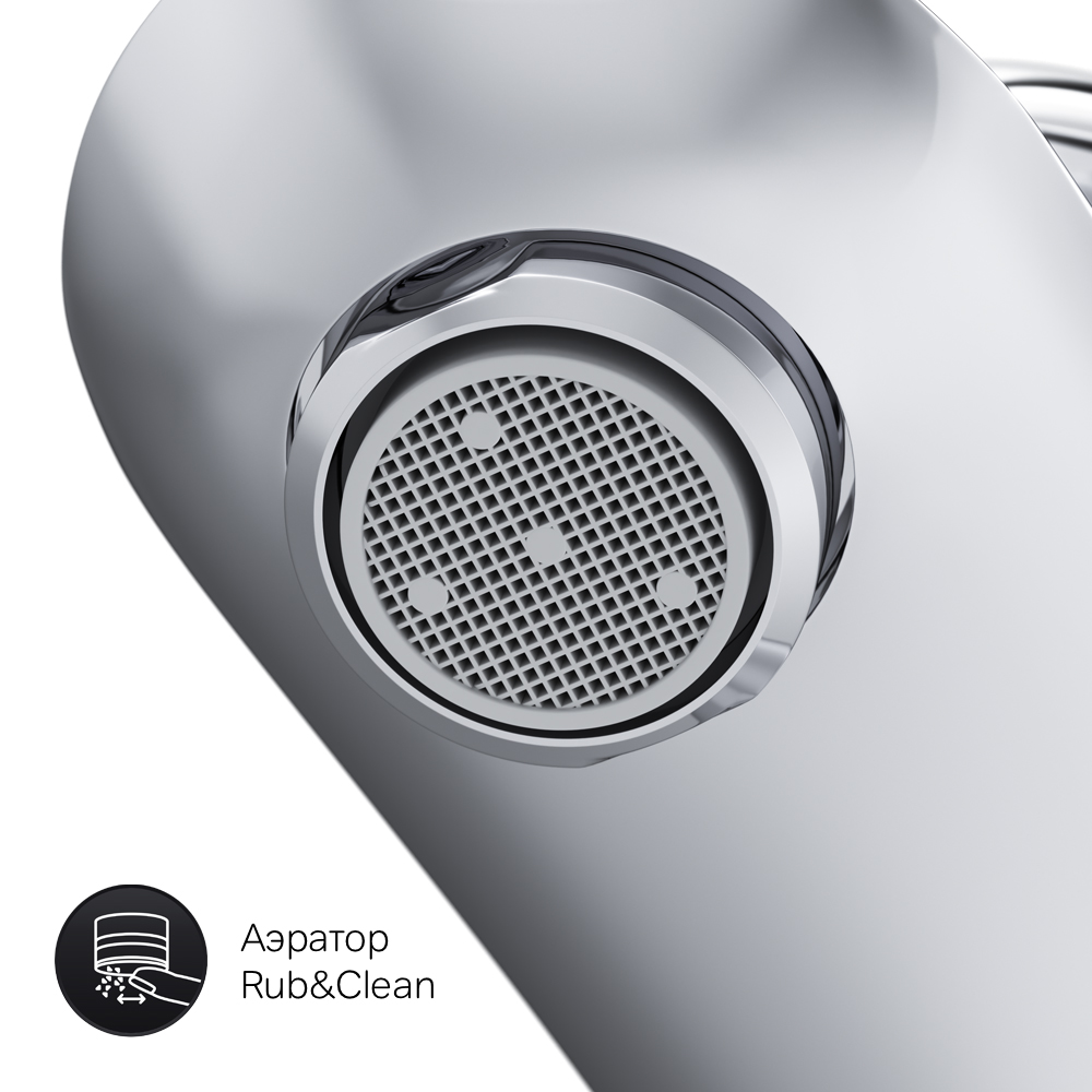 F8092116 смеситель для умывальника с донным клапаном излив 110 мм хром шт AM.PM Like - Вид №5