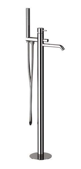 TX678-CR Daniel Tokyo, однорычажный напольный смеситель для ванны с дивертером (удлин. рычаг), цвет хром Santreyd