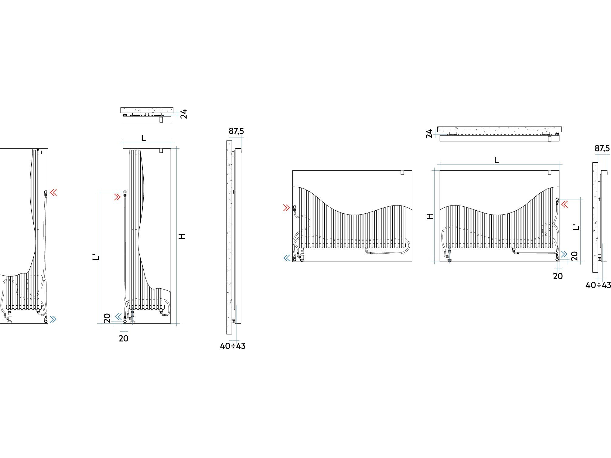 Идеальная стальная излучающая пластина для ремонта Irsap ARCH-00046658 - Вид №7