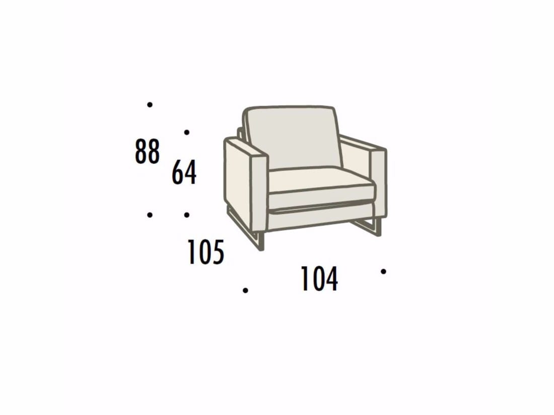 Тканевое кресло с подлокотниками Felis Softliving ARCH-00070007 - Вид №2