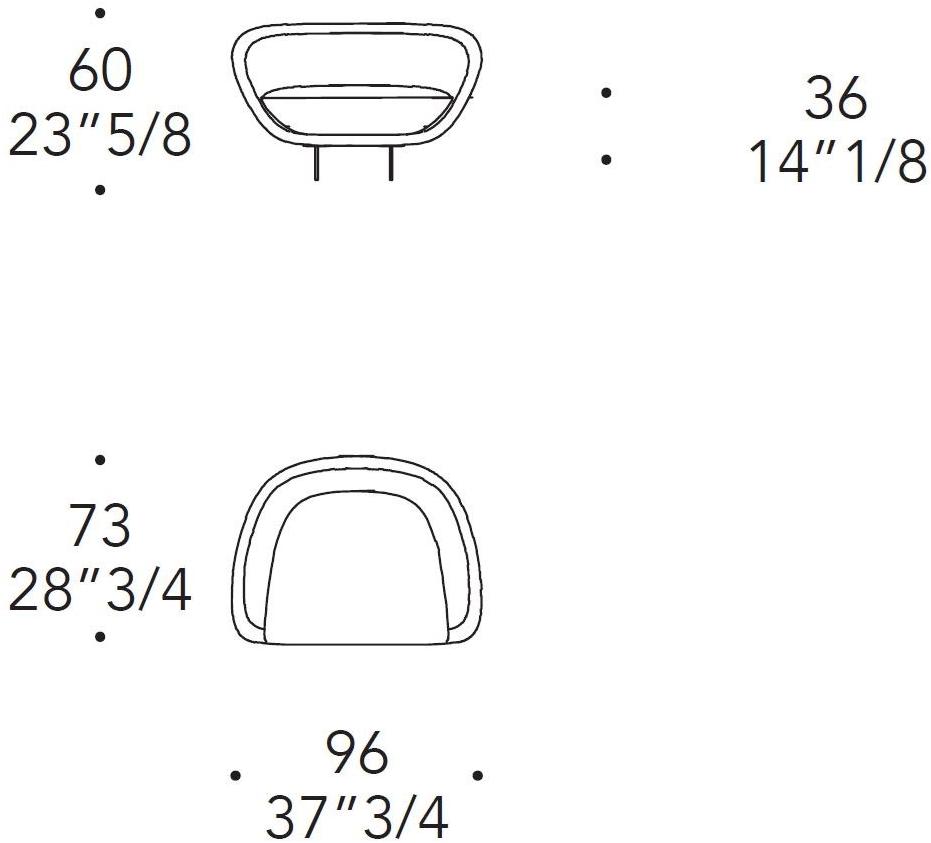 Reflex Кресло из ткани с подлокотниками Pininfarina home design sun-id-1369339 - Вид №6