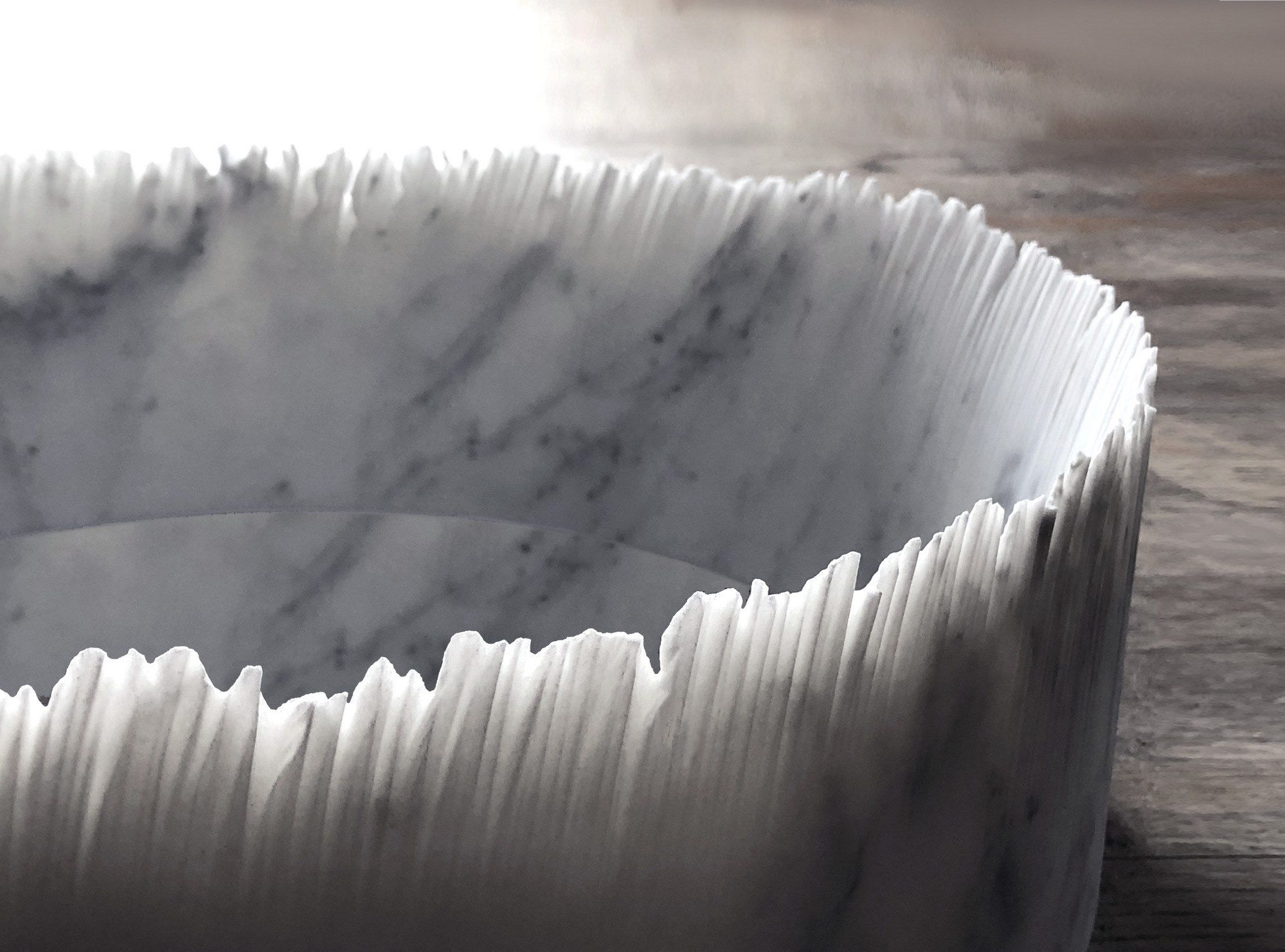 Мраморная круглая отдельно стоящая раковина Antoniolupi FLOW ARCH-00110234 - Вид №3