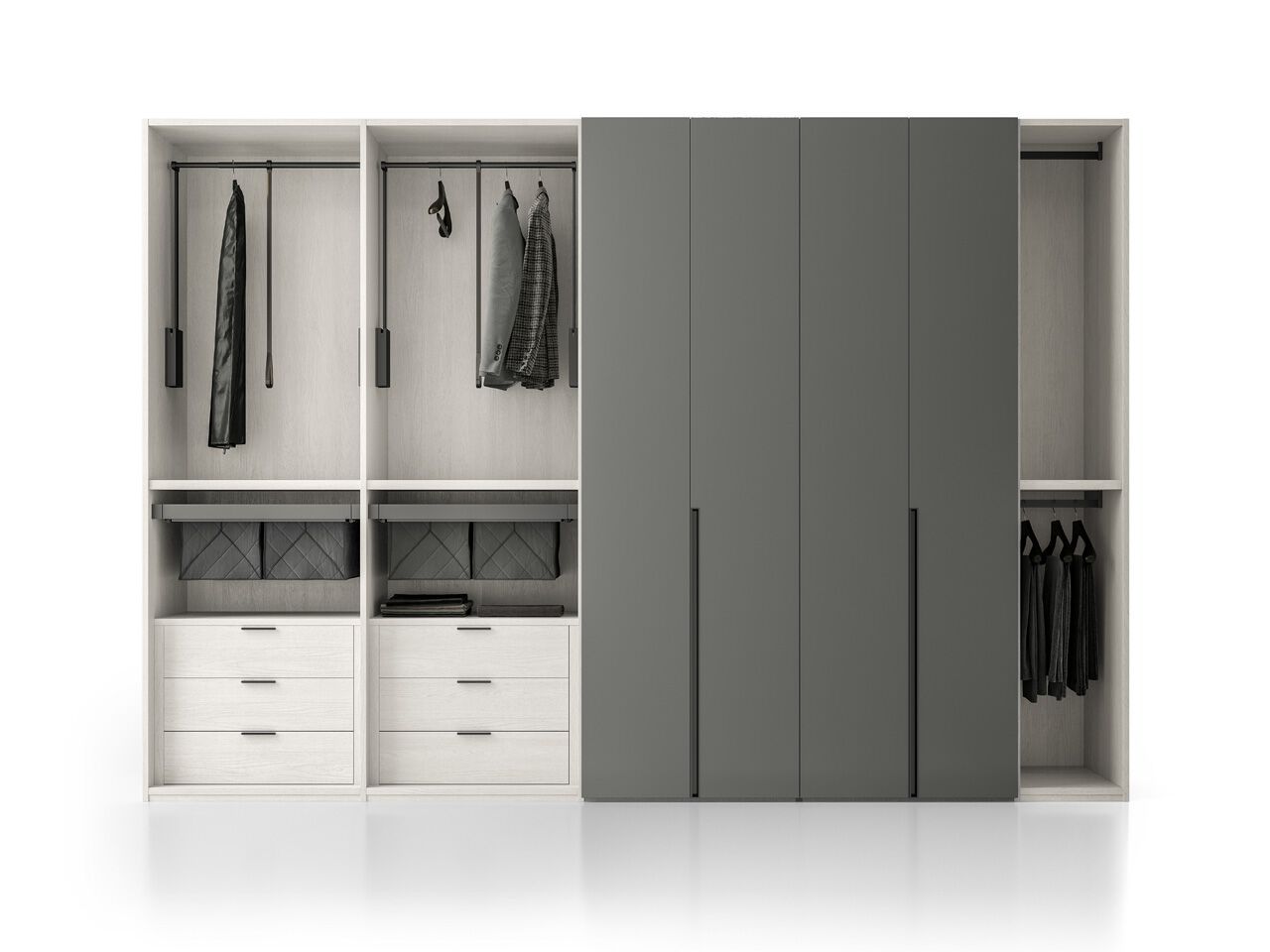 Деревянная секционная гардеробная Santalucia Mobili NAKED ARCH-00113590 - Вид №2