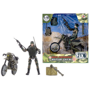 MC77014 Игровой набор "WP. Мотоциклетные войска" 1:18, 1 фигурка World Peacekeepers