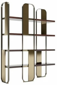 Capital Collection Самонесущий книжный шкаф из стали и дерева Giselle