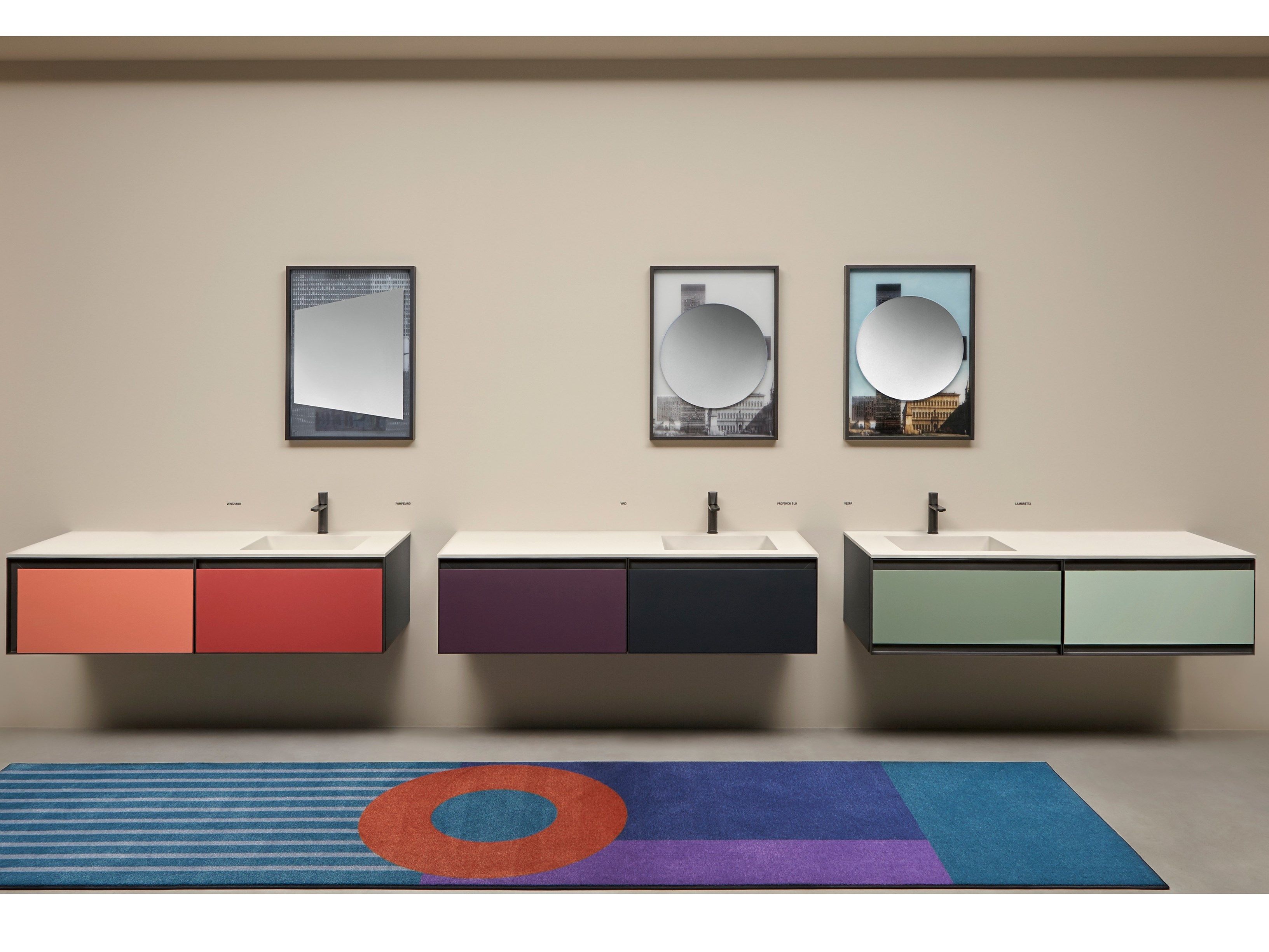 Секционный подвесной умывальник Antoniolupi ATELIER COLORE ARCH-00020264