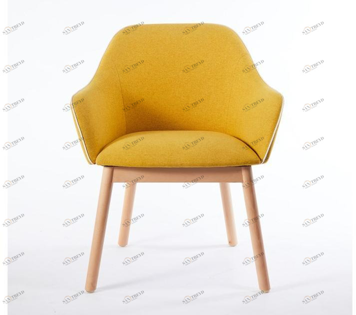 Grado Design Стул с подлокотниками из ткани и ножками из бука Lord Lod-ch-09-t