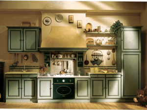 На заказ лакированная деревянная секционная кухня