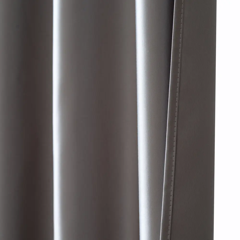 Штора на ленте 140x260 см цвет серо-бежевый GARDEN STLM-2076026 - Вид №2