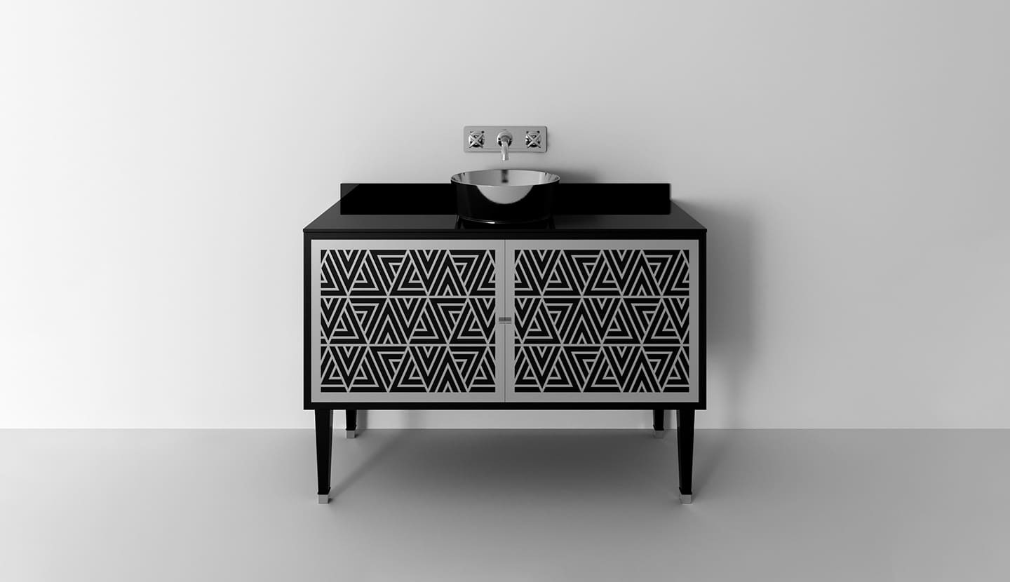 Деревянный одноместный напольный умывальник с дверцами Park Avenue CORA 2A ARCH-00092113 - Вид №2