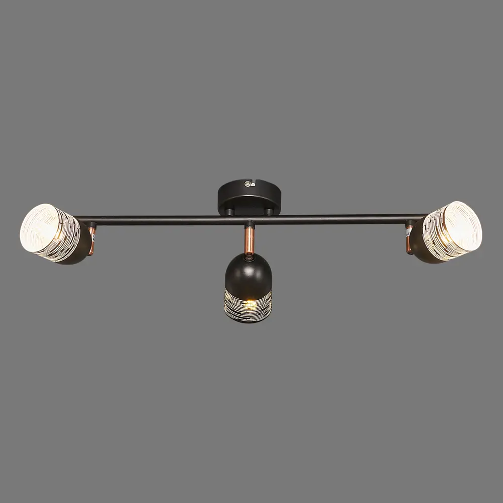 Спот поворотный светодиодный Quer L1171-3, 5 м², тёплый белый свет, цвет чёрный 82140735 STLM-2086899 LAMPLANDIA  - Вид №2