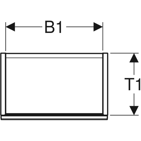 500.607.JL.2 Шкафчик для раковины Geberit Acanto, с одной дверью и сифоном Geberit  - Вид №2