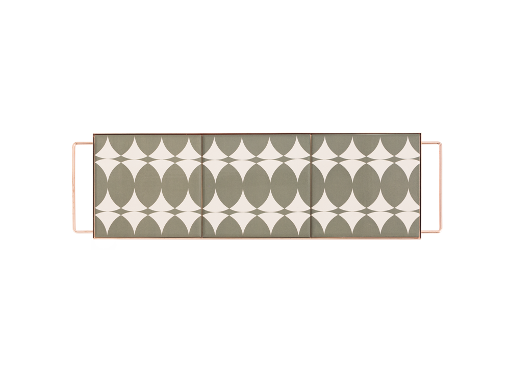 100562 Поднос прямоугольный Grey 45x15 GAN Mix & Match  - Вид №2