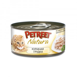ПР0019079 Корм для кошек куриная грудка конс. 70г PETREET