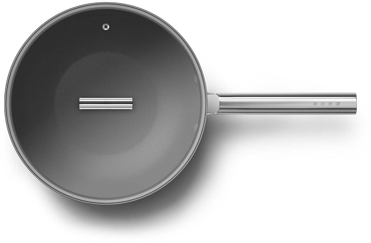 CKFW3001BLM Посуда / сковорода wok 30 см, черная SMEG  - Вид №9