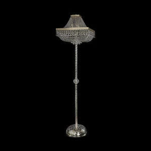 Торшер хрустальный на 8 ламп 172х45х45 см прозрачное золото Bohemia Ivele 19272T3/H/45IV-172 G BOHEMIA IVELE ЭЛИТНЫЕ 00-3889530 Золото;прозрачный