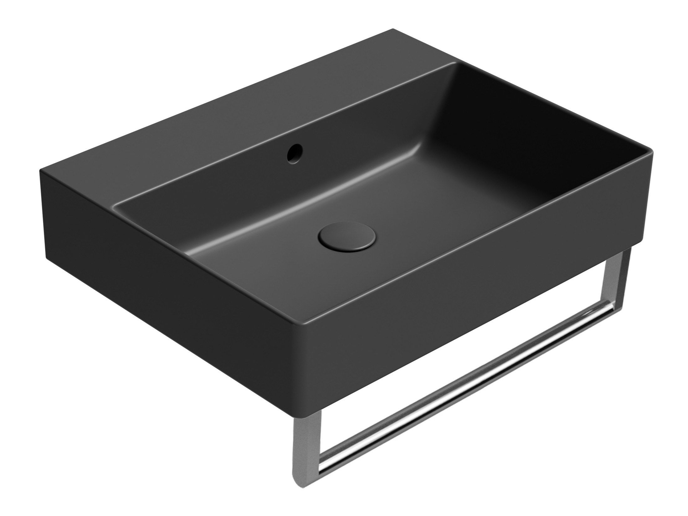 Прямоугольная керамическая раковина с переливом GSI ceramica Color Elements ARCH-00133071