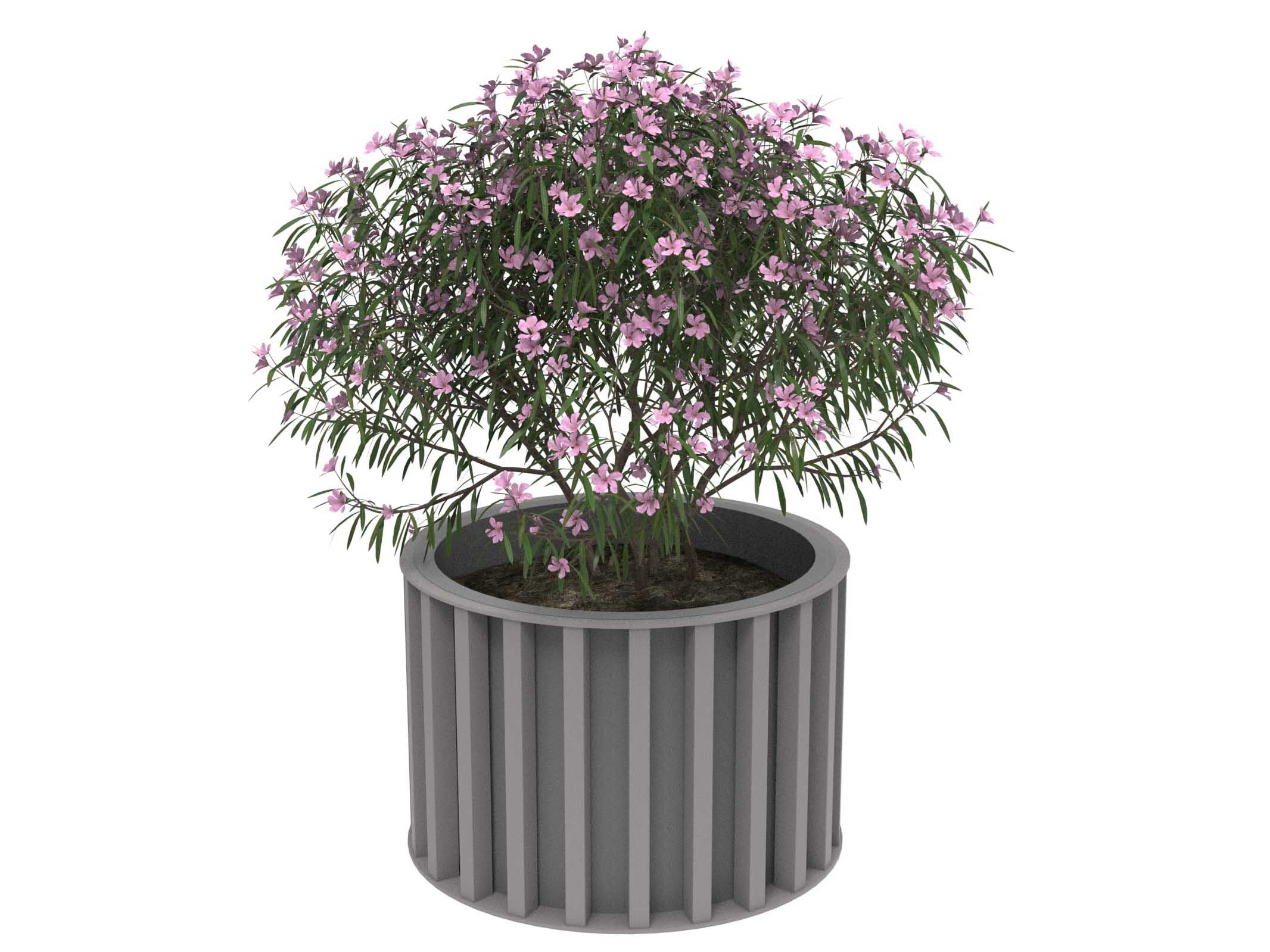 Оцинкованная сталь круглый низкий плантатор Lazzari Динамо ARCH-00115712 - Вид №13