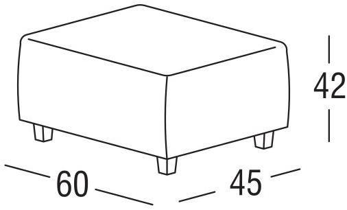 Marac Подставка для ног из ткани Clara sun-id-1512070 - Вид №2