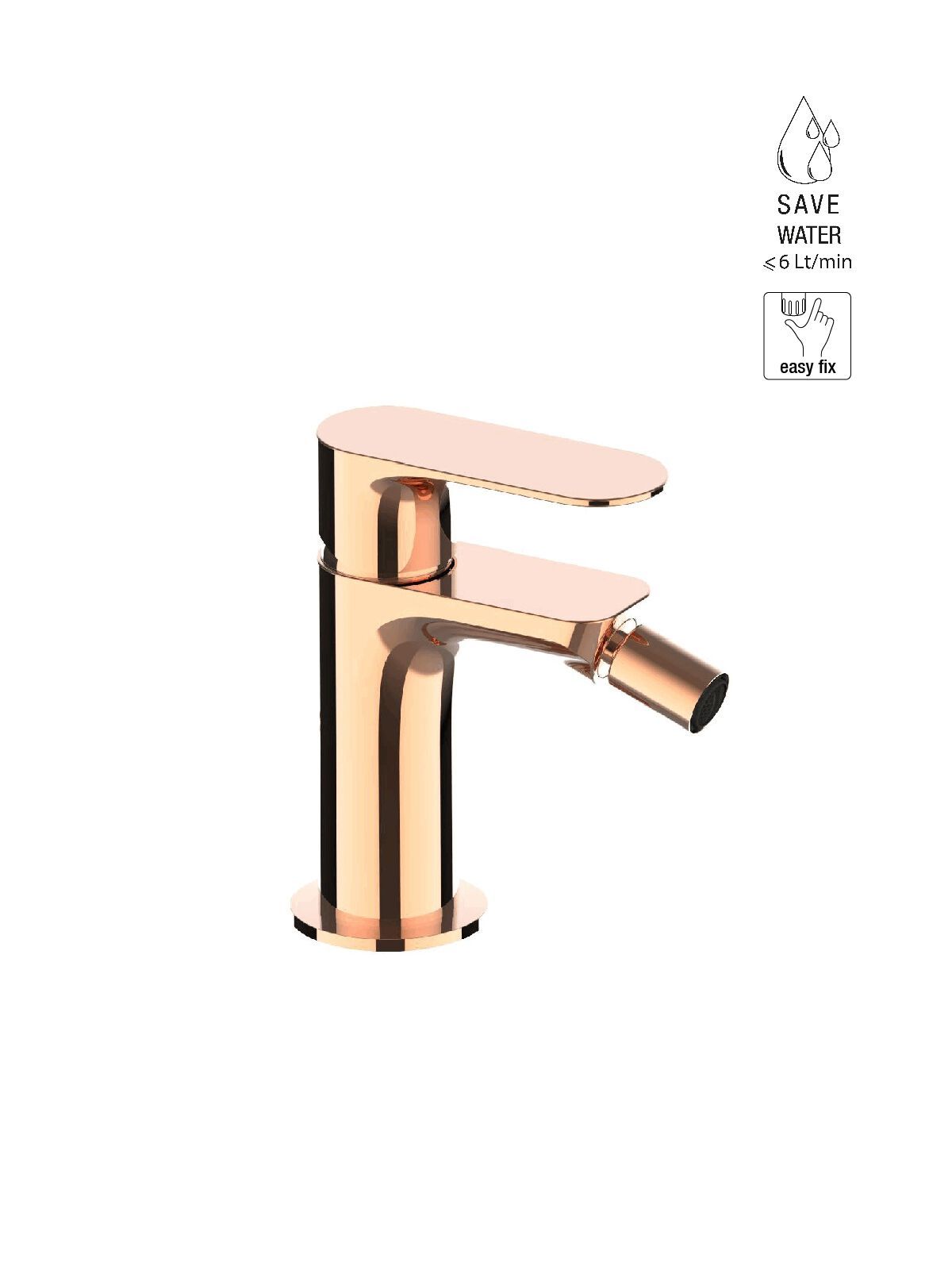 Смеситель для биде без слива с ограничителем расхода Rubinetterie Frattini Lea ARCH-00143176 - Вид №20