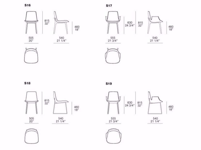 Тканевый стул с подлокотниками Poliform Ventura ARCH-00135272 - Вид №4