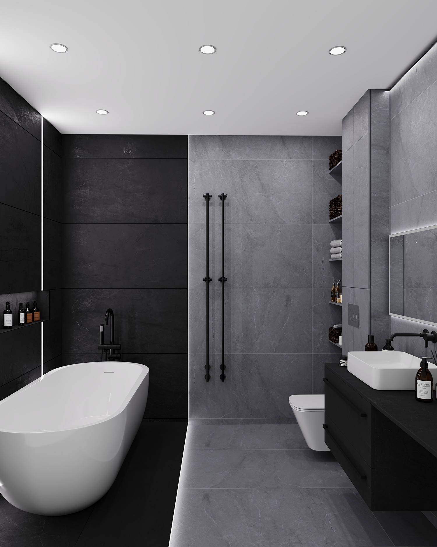 Элегантный керамогранит Staro Slim Marbles – Шаг в Вечность STP-ST314 INCOLOR - Вид №3