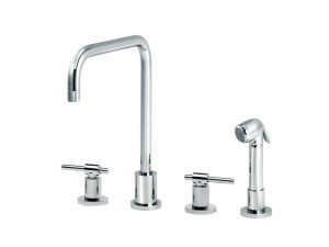 Смеситель для кухни на столешнице со съемным ручным душем