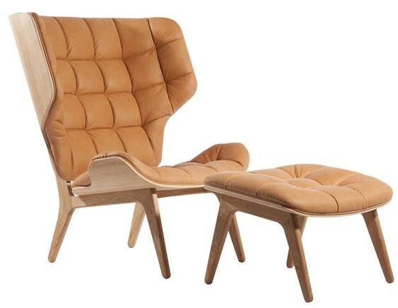 NORR11 Кожаное кресло с высокой спинкой Mammoth sun-id-1365304 - Вид №3