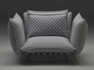 mminterier Кресло из ткани со съемным чехлом с подлокотниками Soft